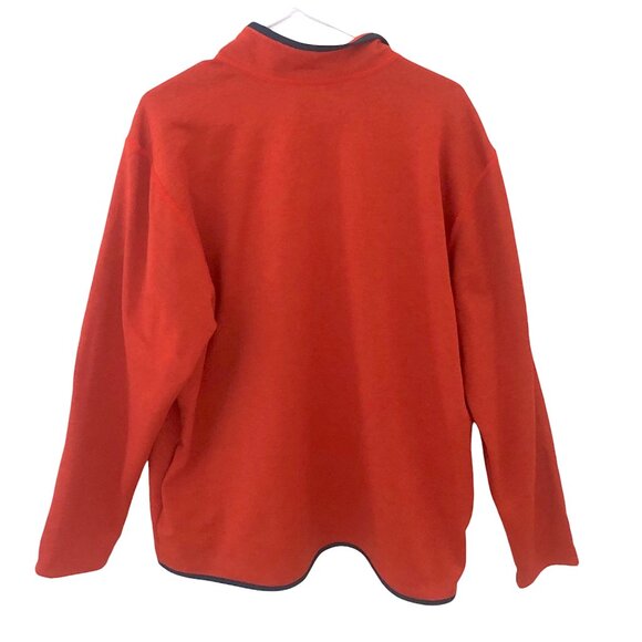 XL Men's North Face Jacket Burnt Orange Zip Up with Pockets Size Extra Large - Picture 3 of 9